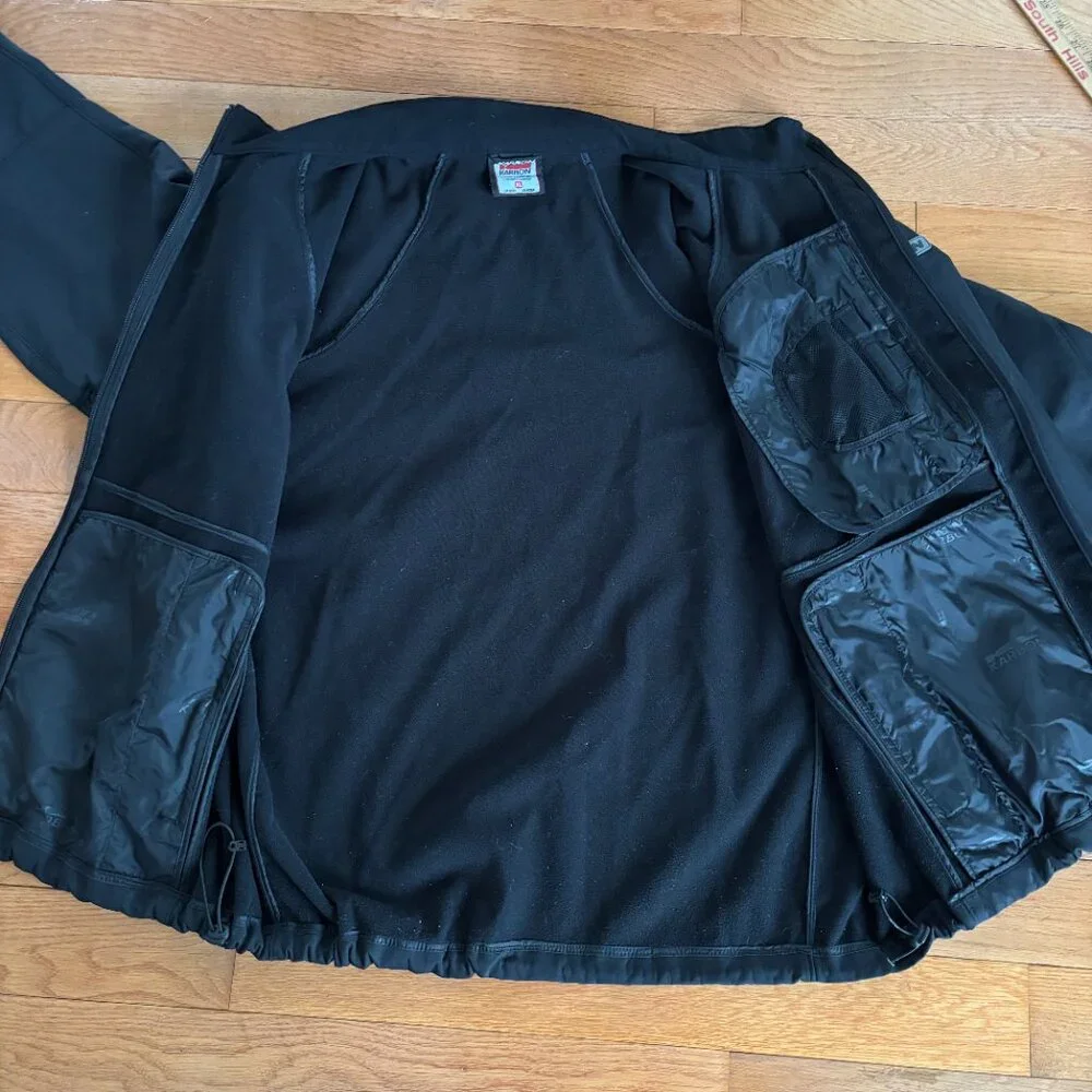 VTG Karbon Ski Jacket Mens‎ XL Nylon Softshell Waterproof Snowboarding Full Zip